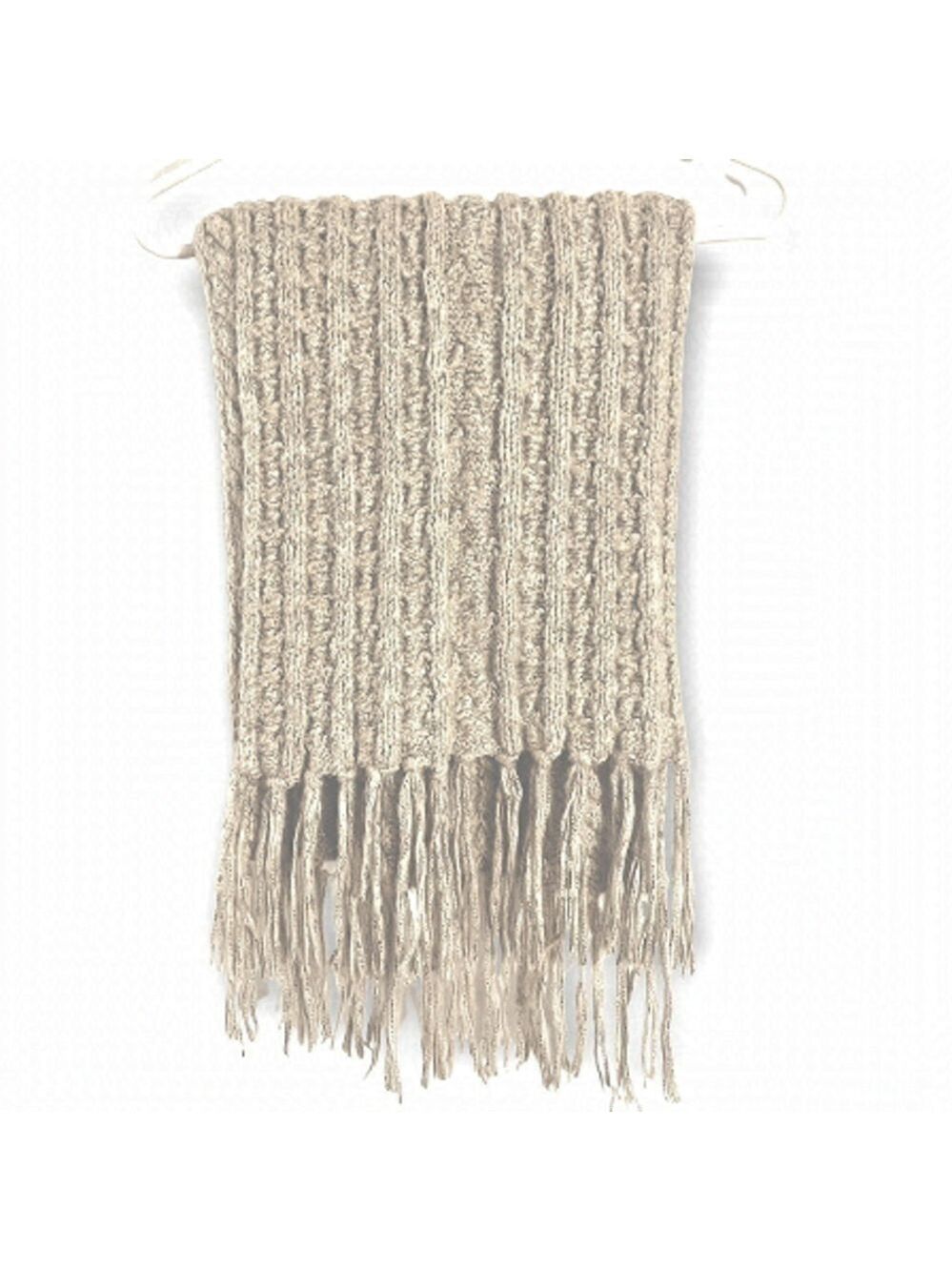 Cozy cable knit scarf